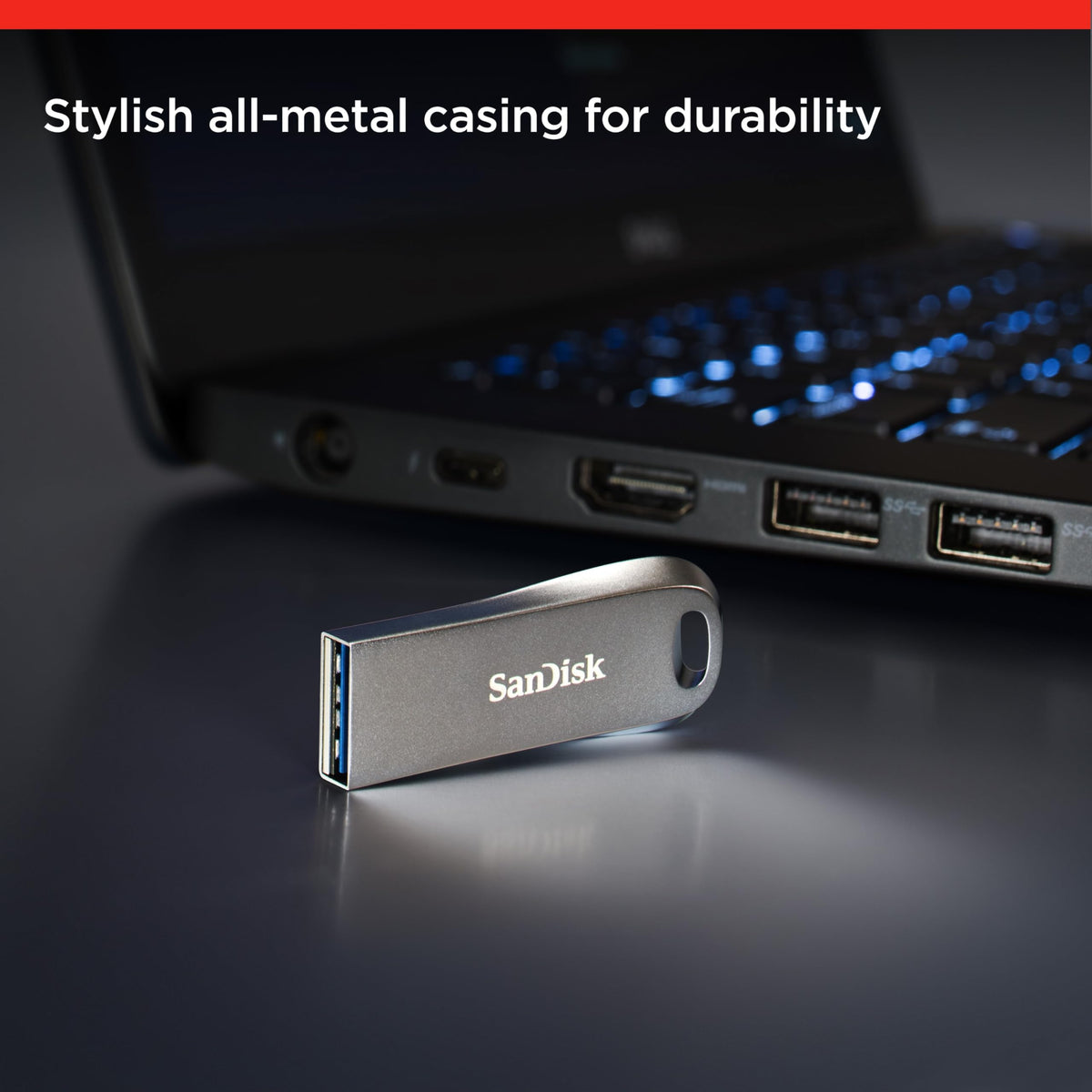 SANDISK Ultra Fit 128GB, USB-A Flash Drive, Up to 400MB/s Read Speeds