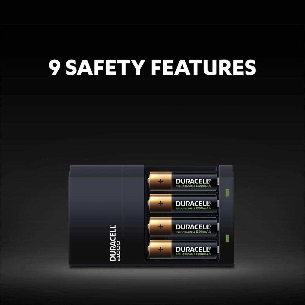 DURACELL AA Rechargeable Batteries (4 Pack) 1.2V, 1300 mAh NiMH