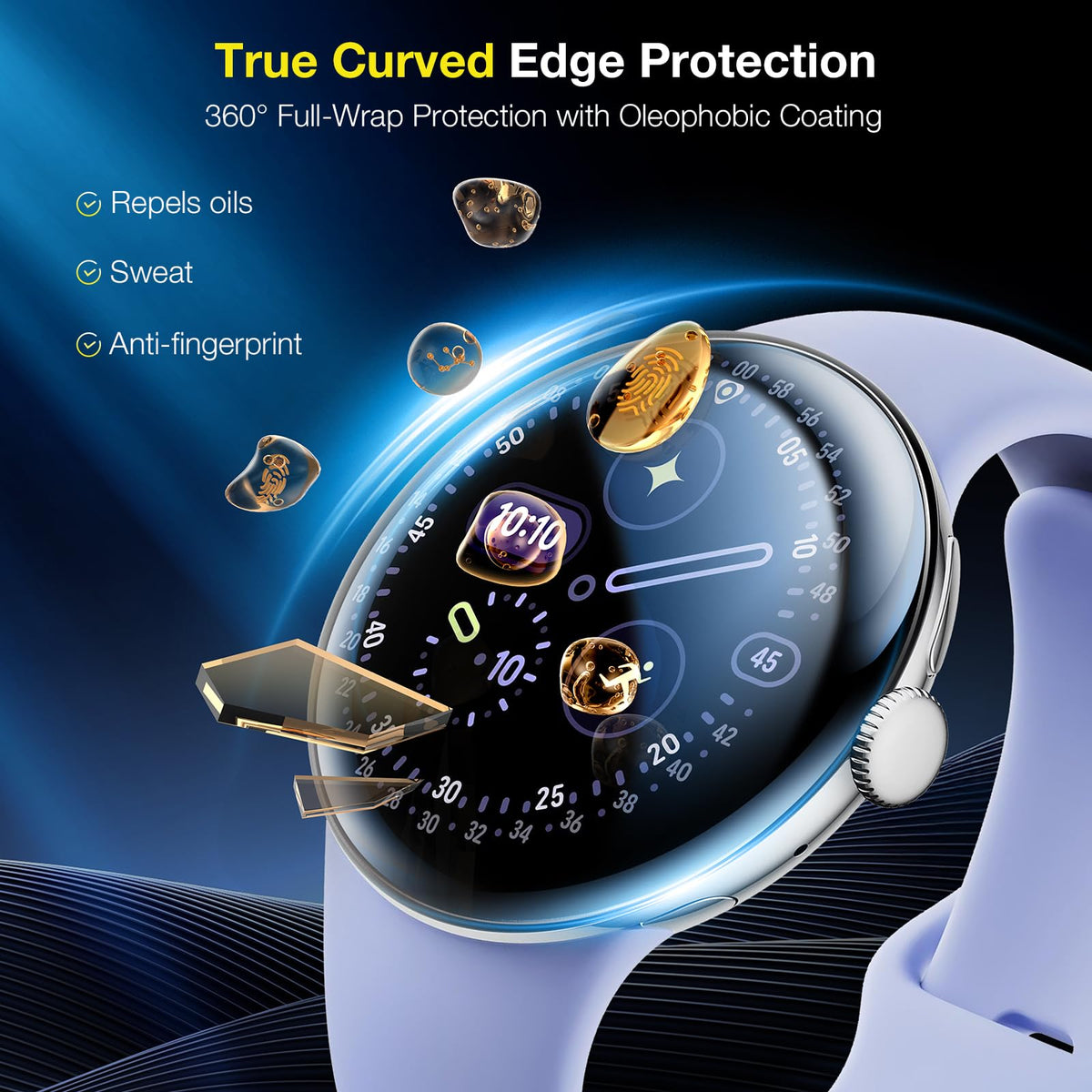 LK for Apple Watch Ultra 4/3/2 49mm Privacy Screen Protector