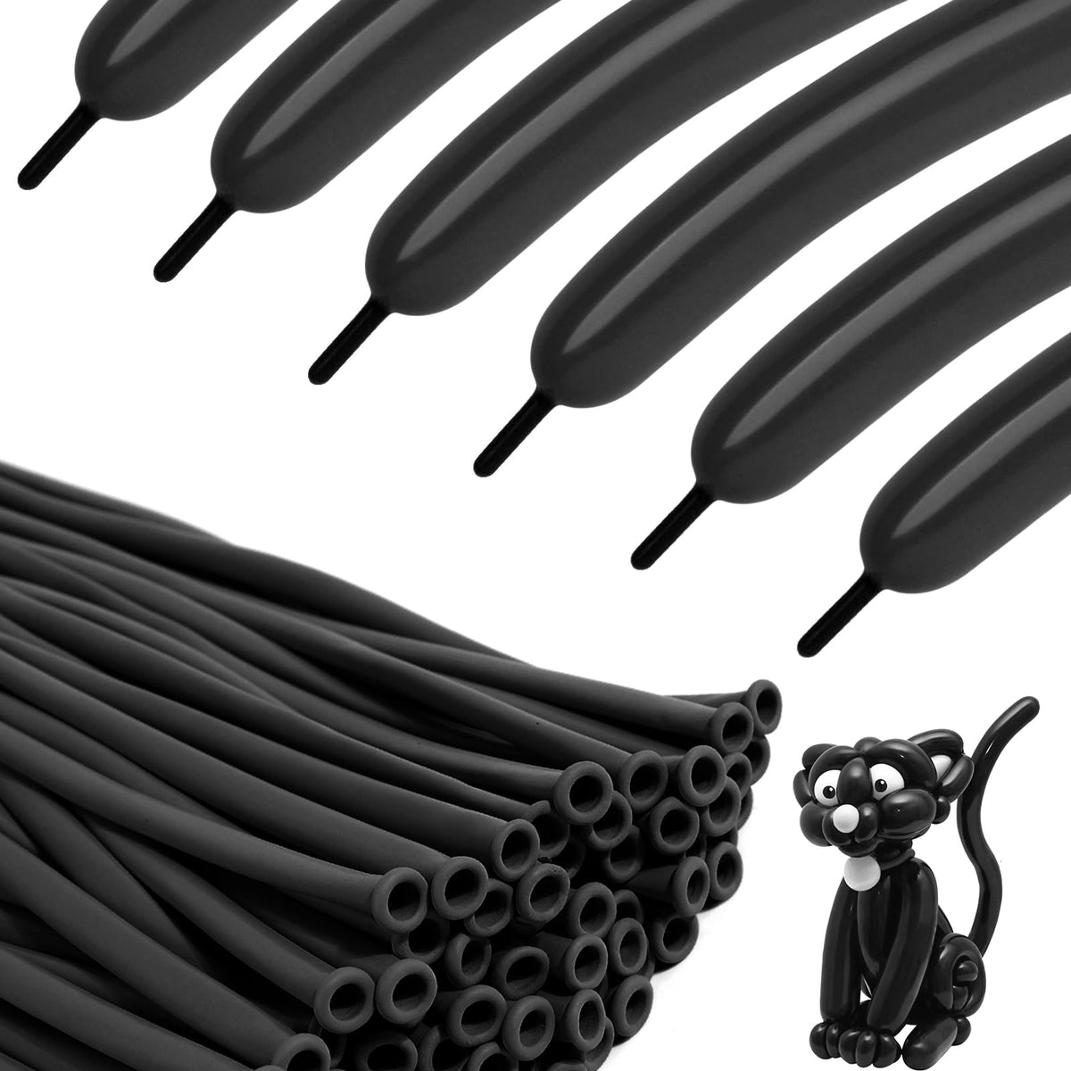 260 Balloons - Clear Long Balloons for Tying Balloon Arch & Balloon Ties