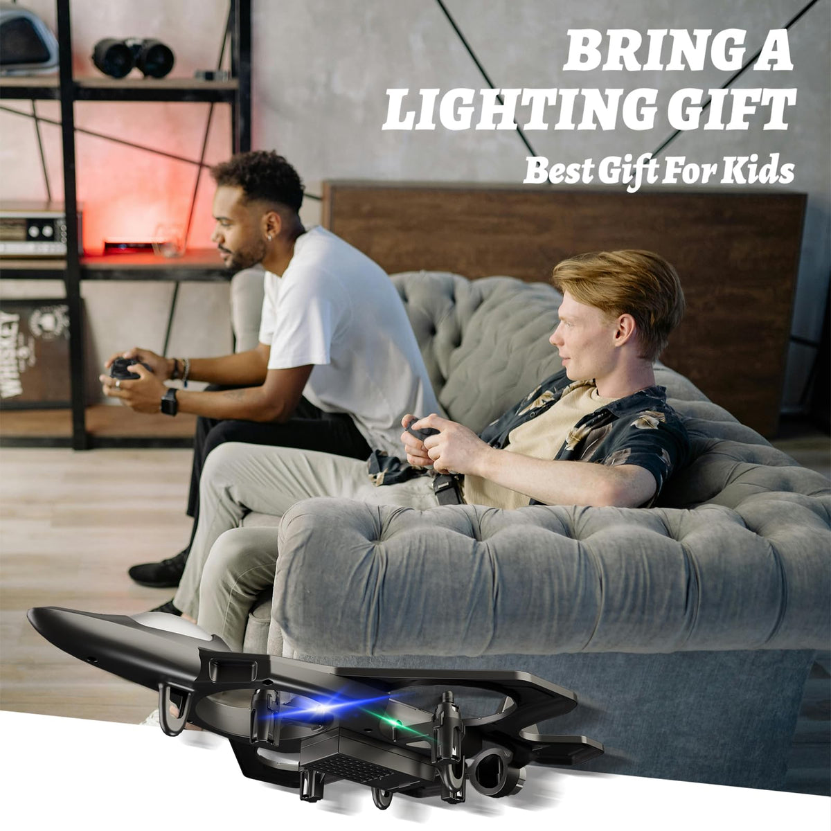 RC Planes Remote Control Airplanes Drones for Kids Adults,Black,3Batteries