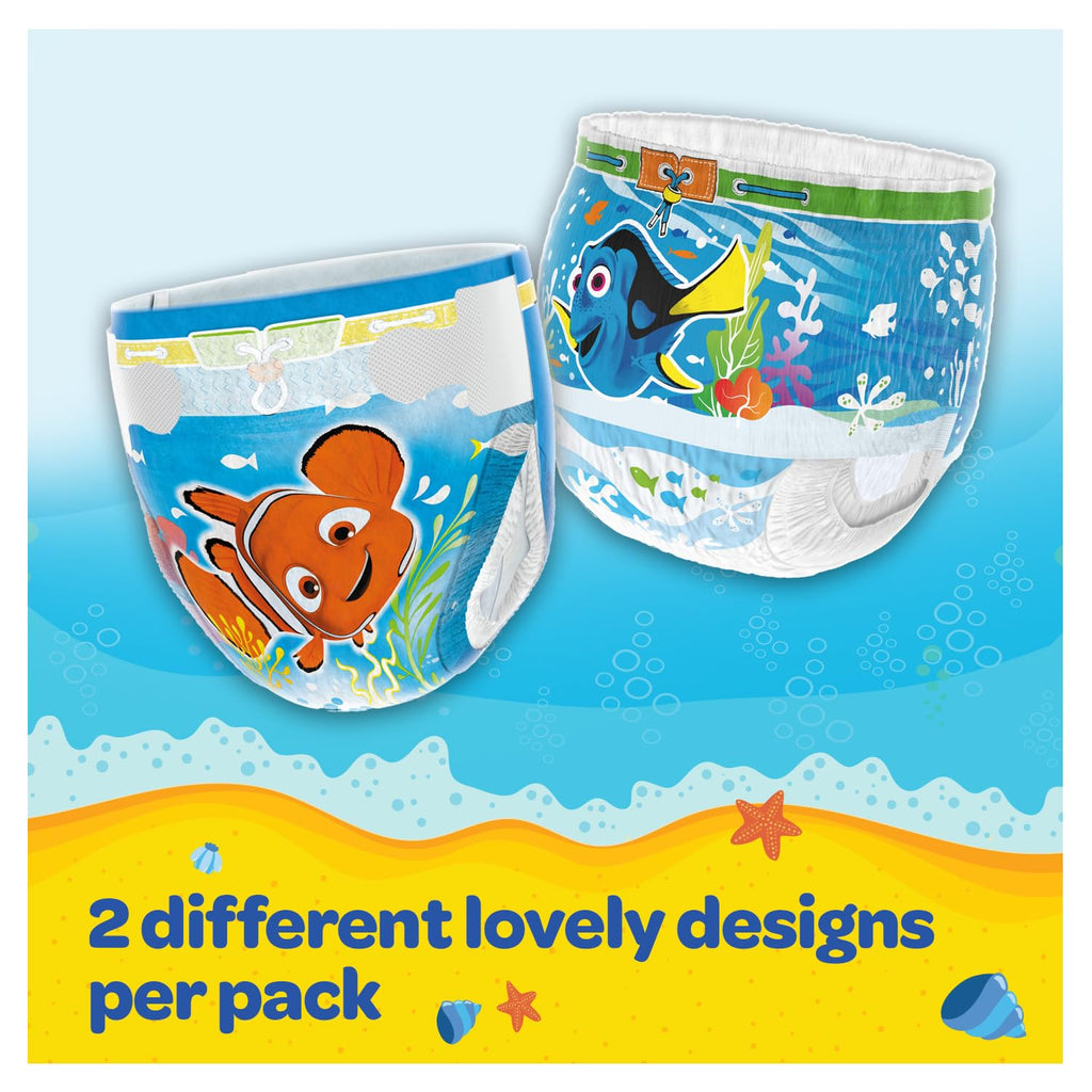 Huggies Little Swimmers, Swim Nappies - Size 3-4, 36 Baby Swim Pants - Leak Guards and Stretchy Waistband Protect Without Swelling - Tear Sides for Easy Removal