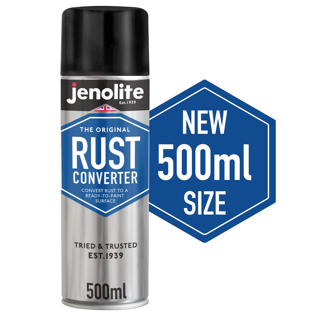 JENOLITE Rust Converter Spray 500ml - Aerosol Rust Treatment for Metal