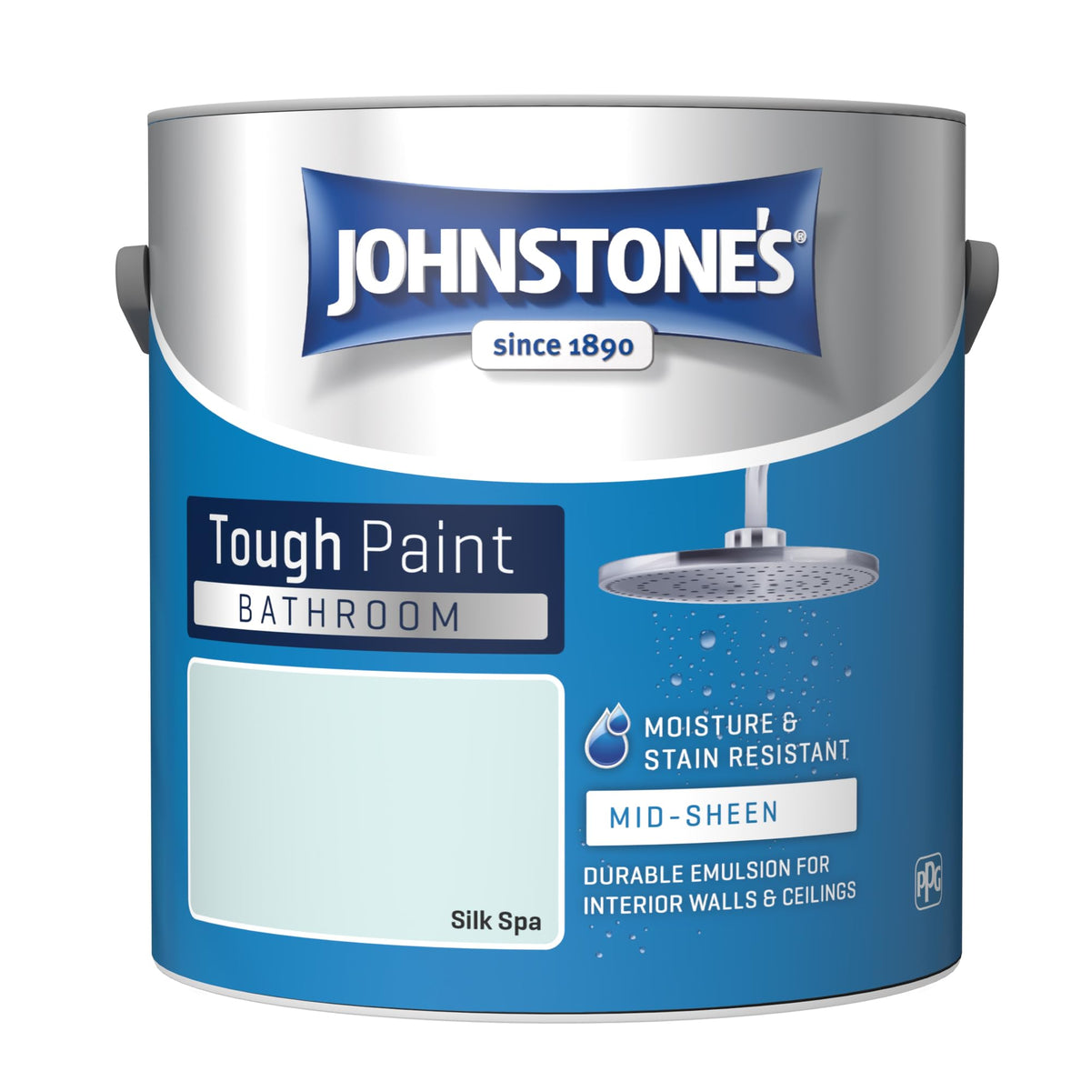 Johnstone's - Bathroom Wall & Ceiling Paint - Pure Brilliant White - 2.5L