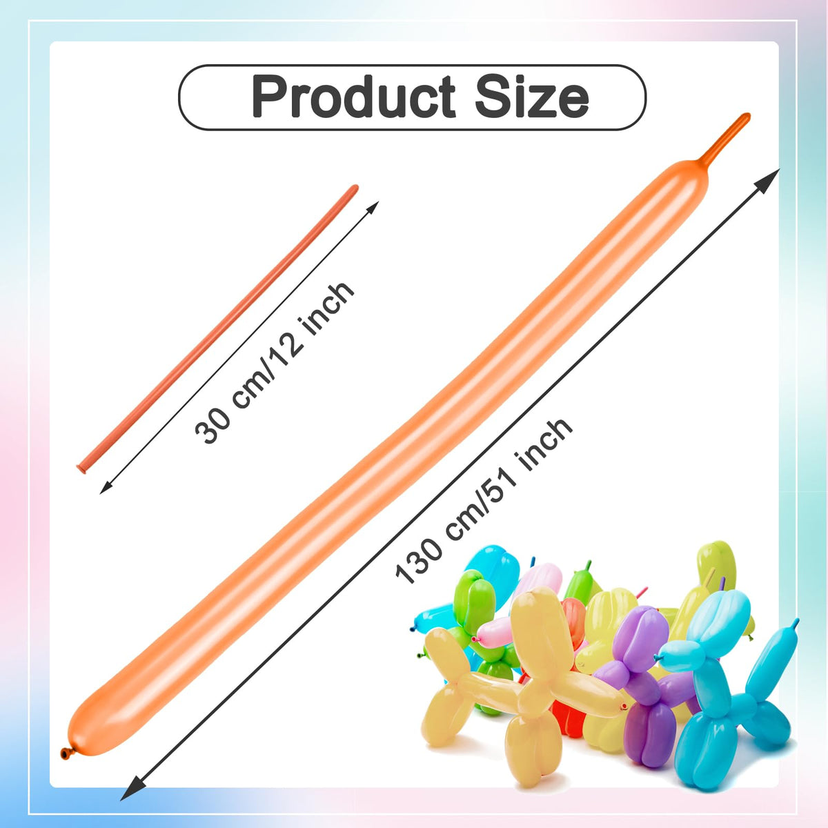 260 Balloons - Clear Long Balloons for Tying Balloon Arch & Balloon Ties