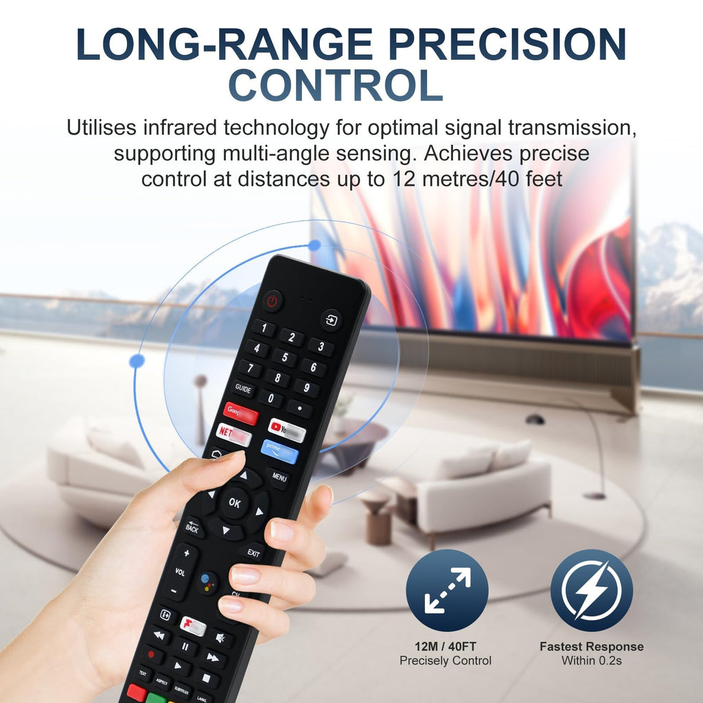 Samsung Universal TV Remote Control – Samsung TV Remote Replacement with Netflix, Prime Video, Rakuten Buttons for All S amsung LED QLED UHD 4K 8K Smart TVs