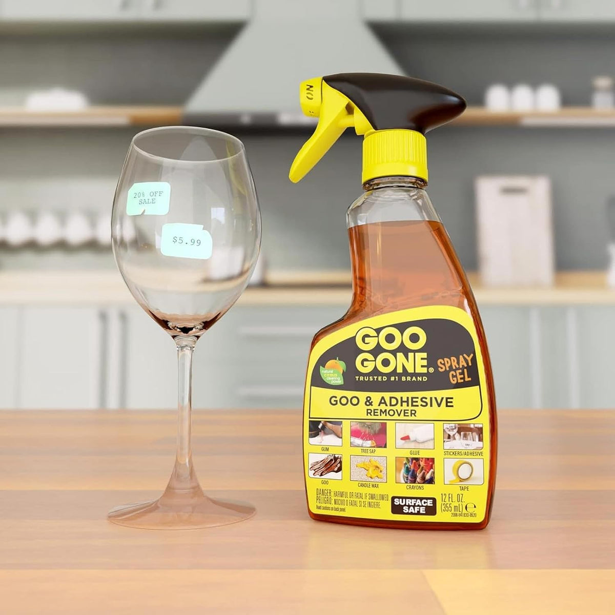 Goo Gone Adhesive Remover Spray Gel, 236ml