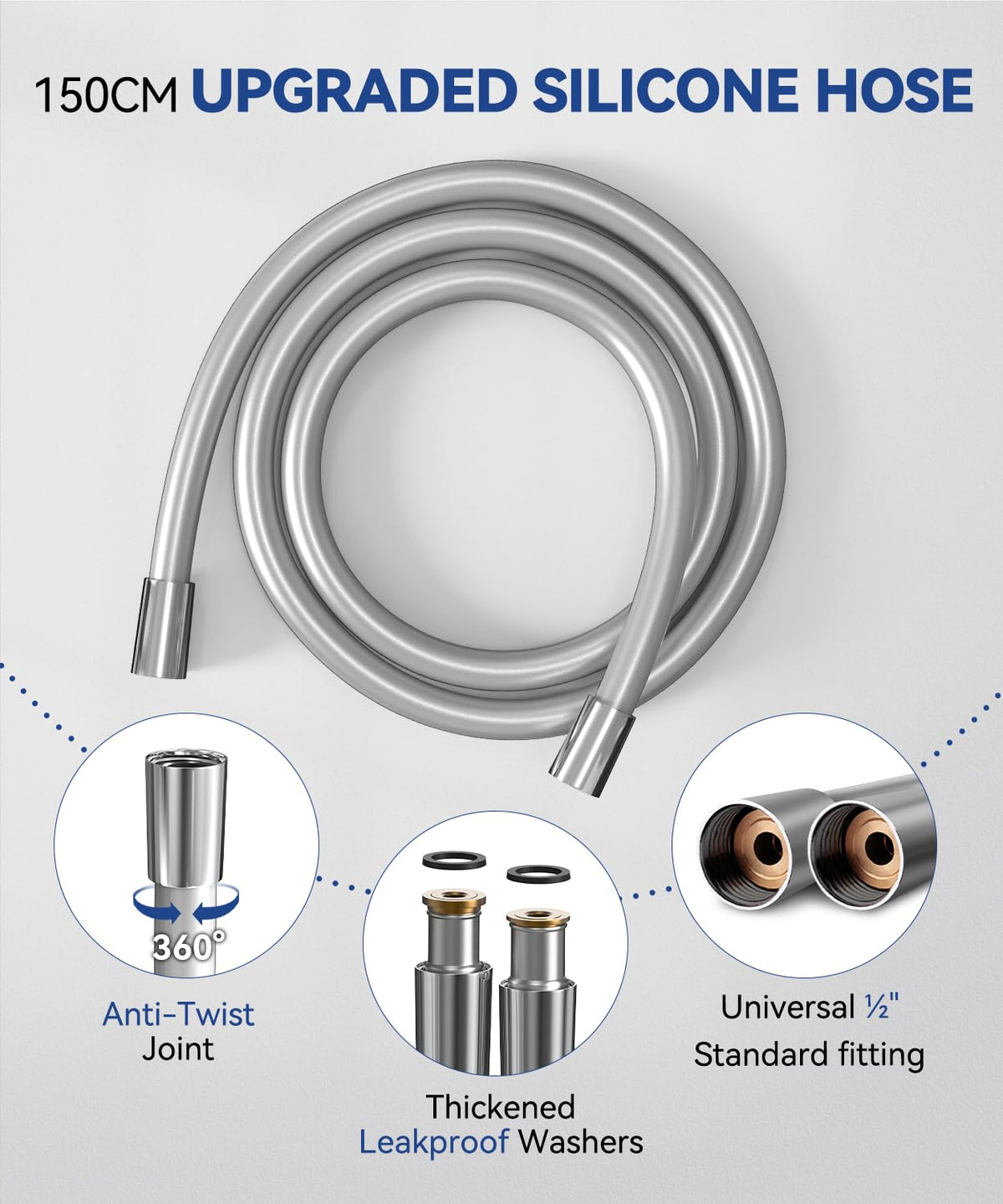 High Pressure Shower Head, Power Shower Head with 6 Modes
