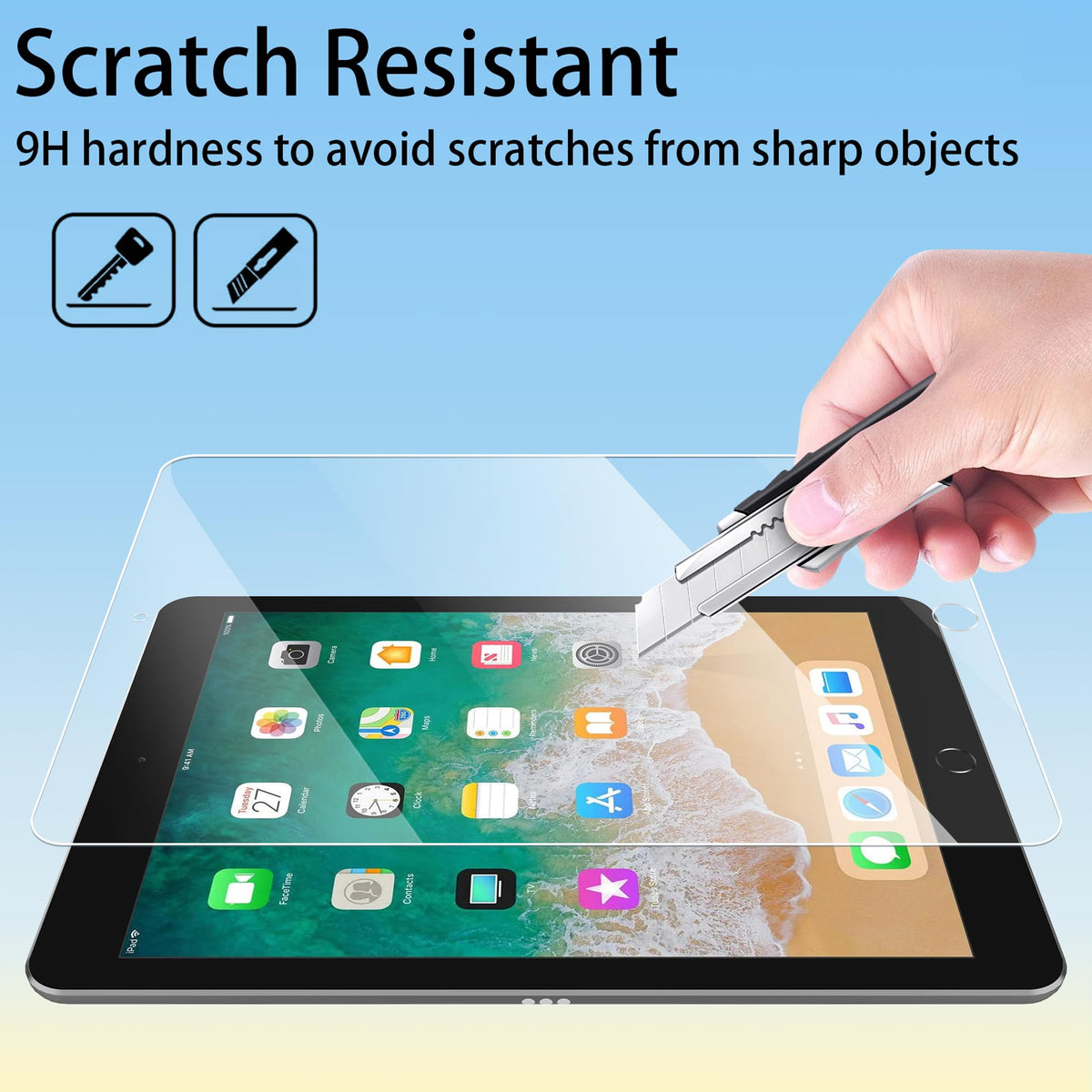 4youquality 2-Pack for iPad Pro 11" & iPad Air 5/4 10.9" Screen Protector
