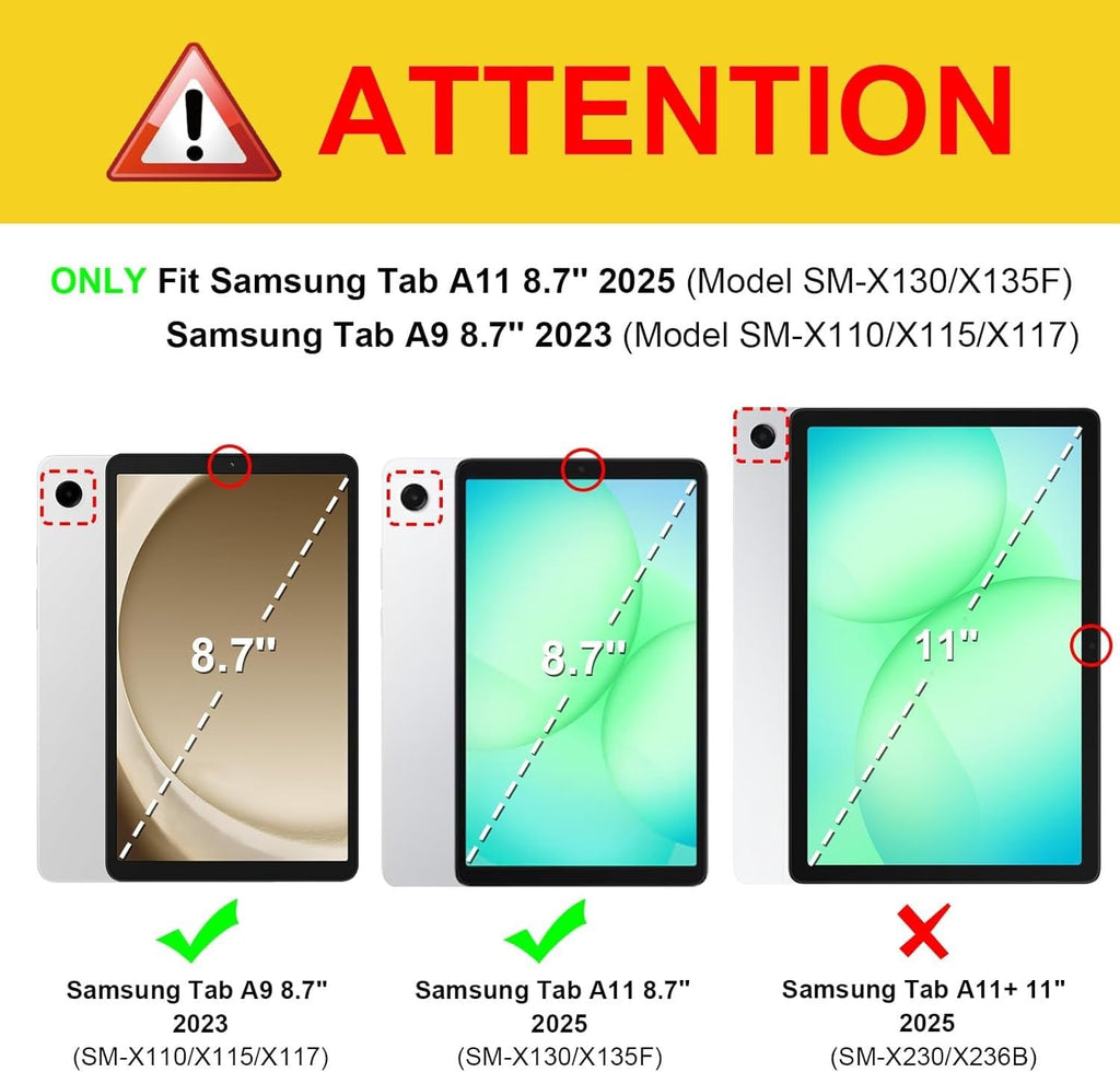 FINTIE Case for Samsung Galaxy Tab A11+ Plus 2025/ A9+ Plus 11 Inch 2023