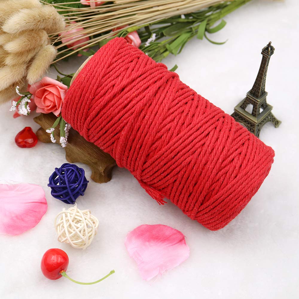 jijAcraft 50M White Cotton String: 2MM Cooking String for DIY Crafts