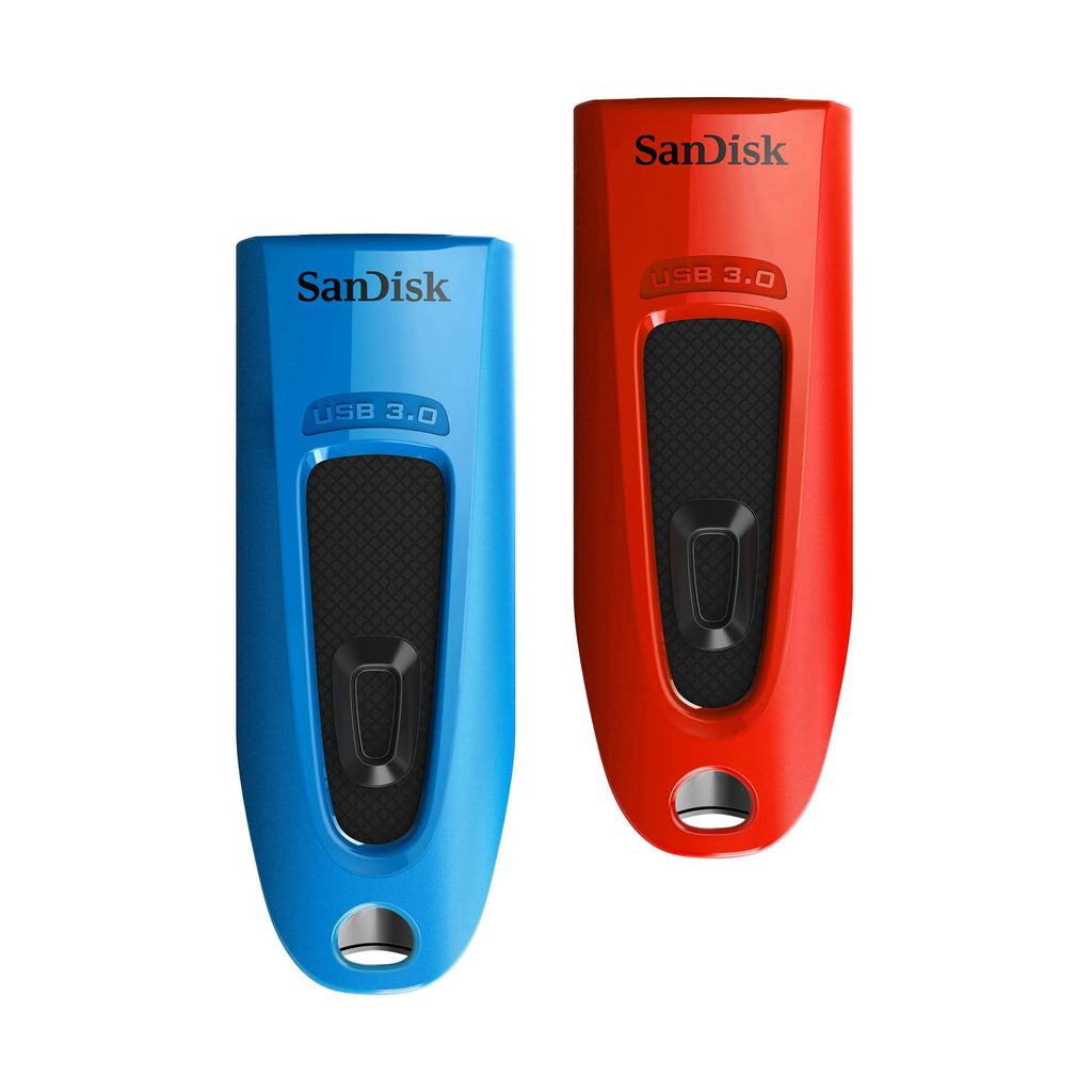 SanDisk 32GB Ultra USB 3.0 Flash Drive, USB stick, memory stick with transfer speeds up to 130MB/s, Password protection, RescuePRO Deluxe software for data recovery, Triple Pack, Black