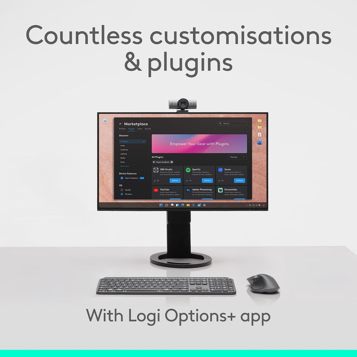 Logitech MX Master 4, Ergonomic Wireless Mouse