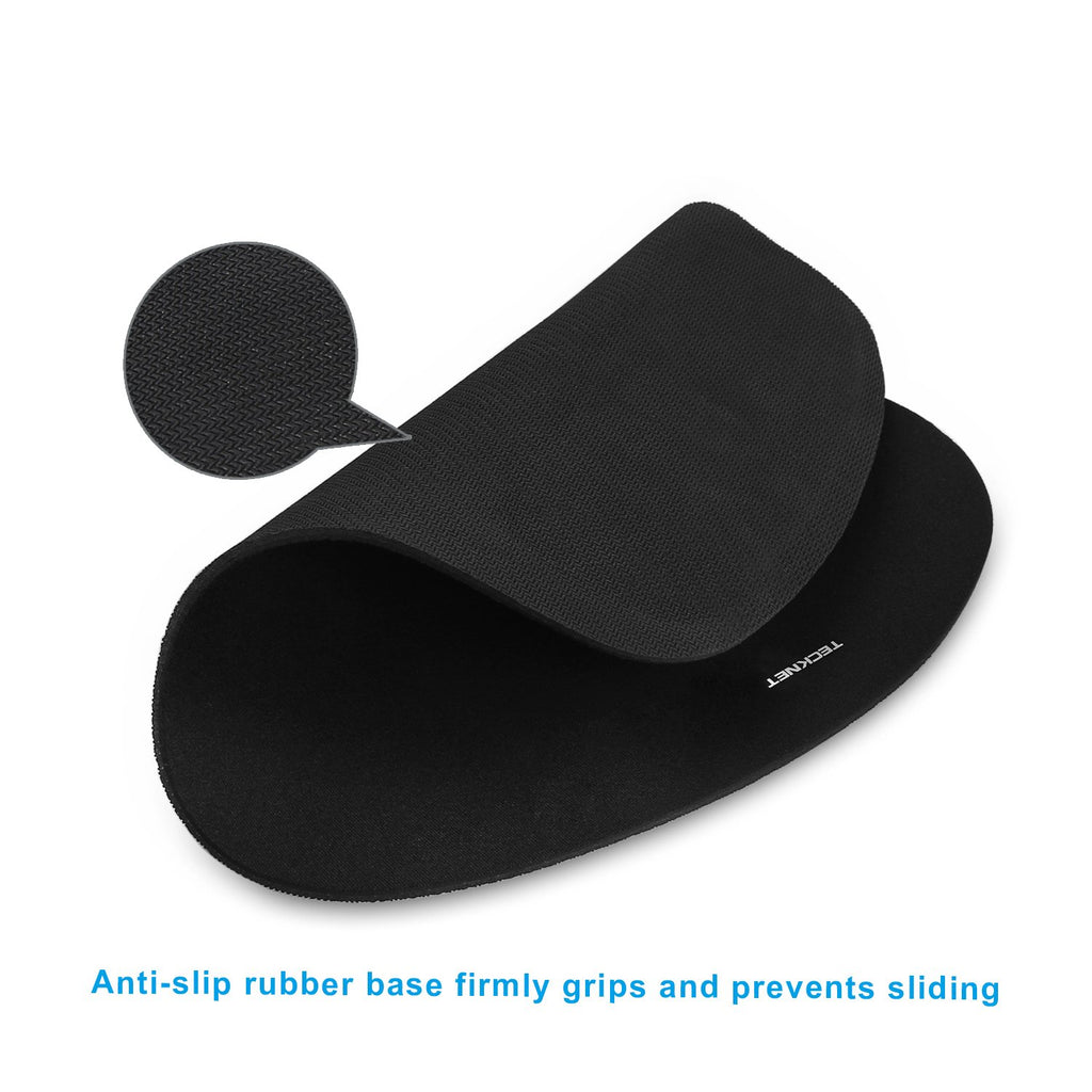 TECKNET 3 Packs Mouse Mat Wrist Support, Mouse Pad with Memory Foam Rest