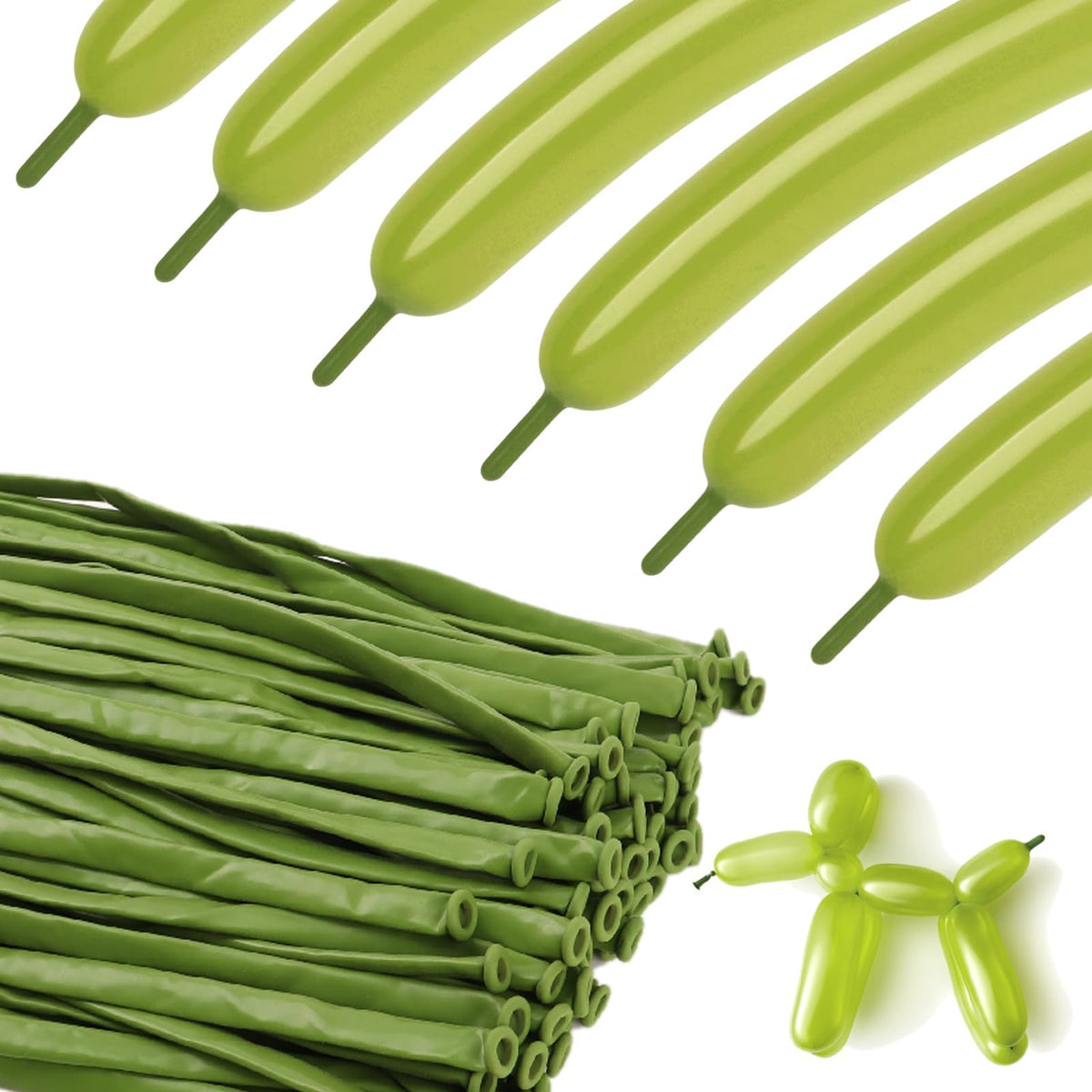 260 Balloons - Clear Long Balloons for Tying Balloon Arch & Balloon Ties