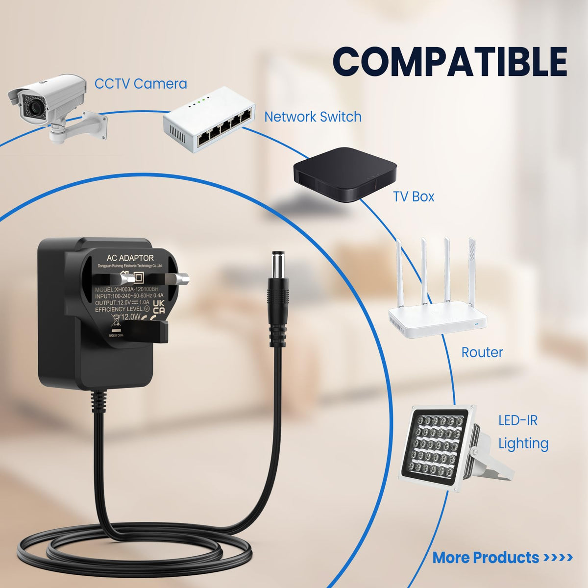 65W Laptop Charger Compatible with Microsoft Surface Pro Laptop Book Go