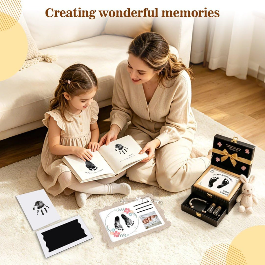 Nabance Baby Footprint Kit & Handprint Kit, Safe for Baby Hands and Feet