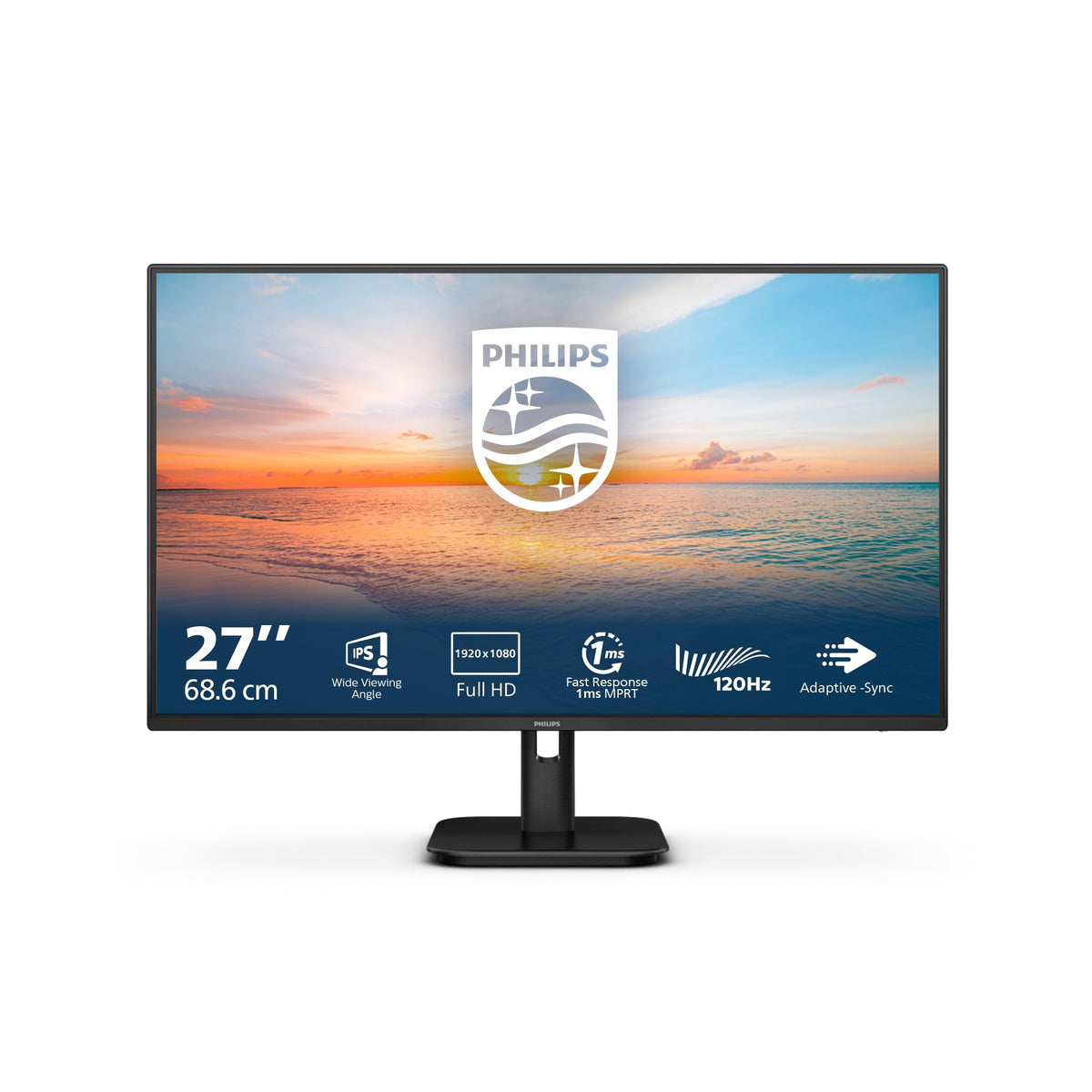PHILIPS 24E1N1100A 23.8 inch FHD Monitor 120Hz, IPS Panel, 1ms MPRT, Speakers (1920x1080 HDMI 1x 1.4) Black