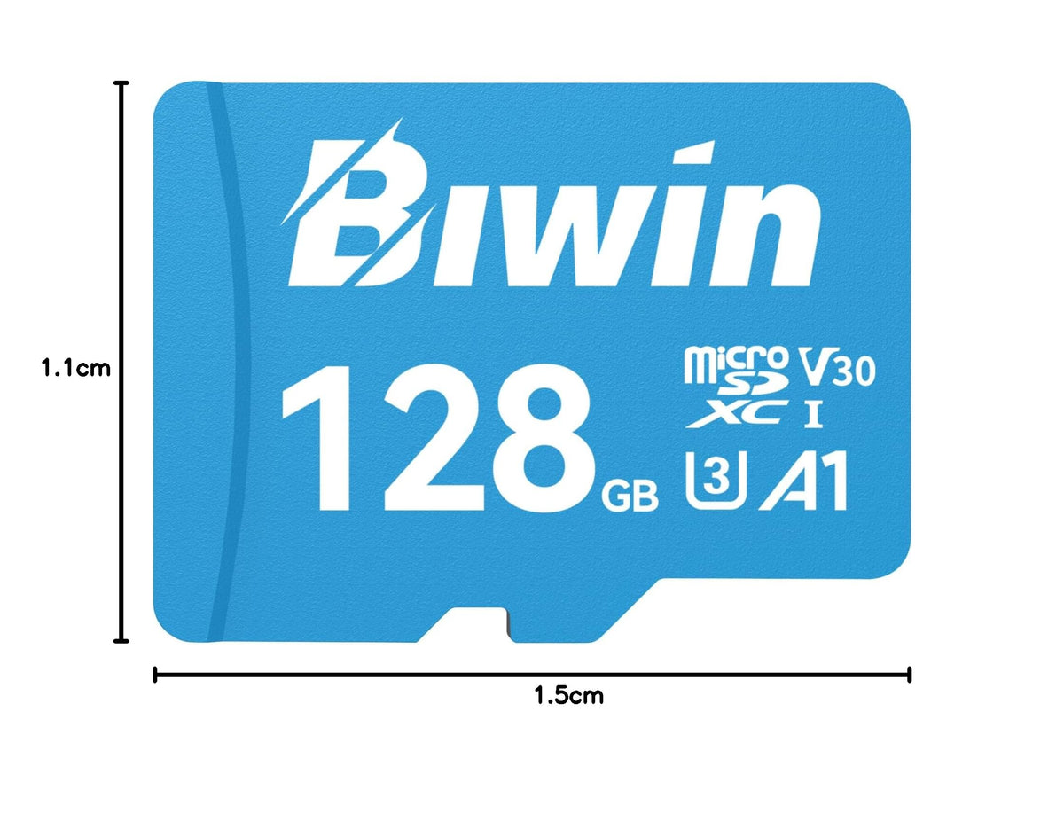 Biwin MS210 Micro SDXC SD Memory Card 512GB, Up to 210 MB/s, UHS-I V30 4K UHD A2 U3 SD Card for Digital Camera, Smartphones, Action Cams, Drones