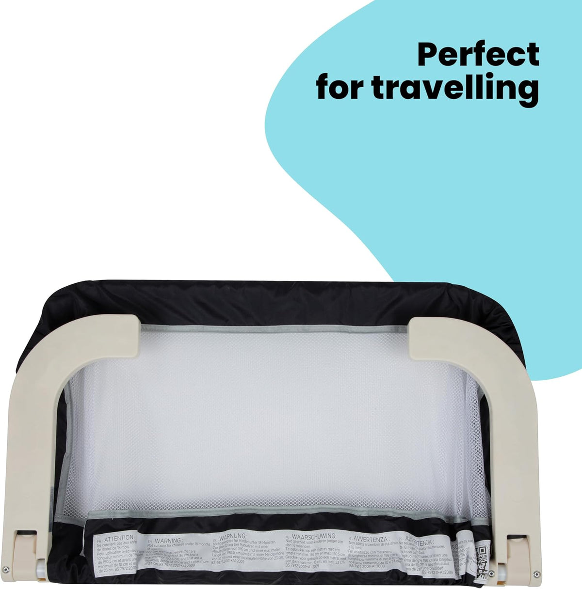 Safety 1st Portable Bed Rail 106 × 42 cm, Dark Grey