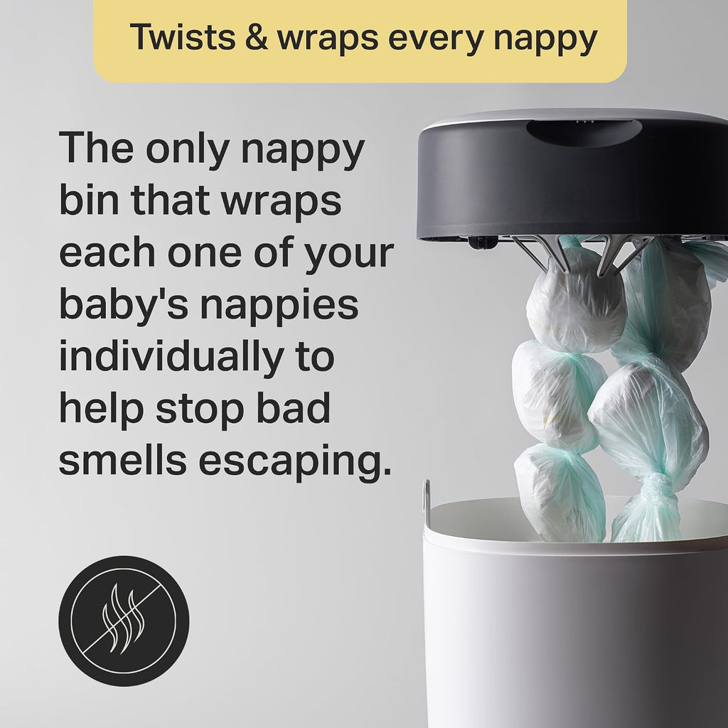Tommee Tippee Twist & Click Nappy Bin Odour & Germ Protection