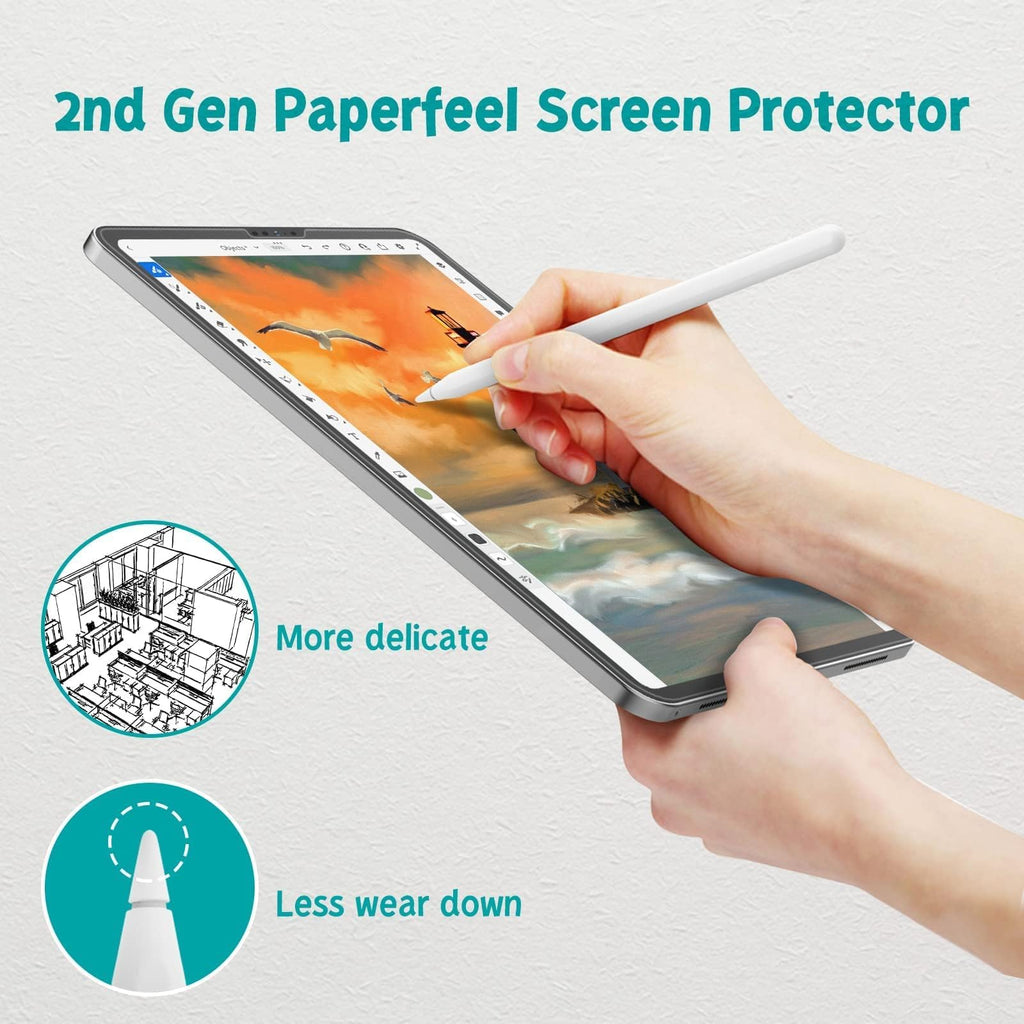 PAPERFEEL 2 Pack Screen Protector for iPad A16 11th 10th Gen 2025 2022