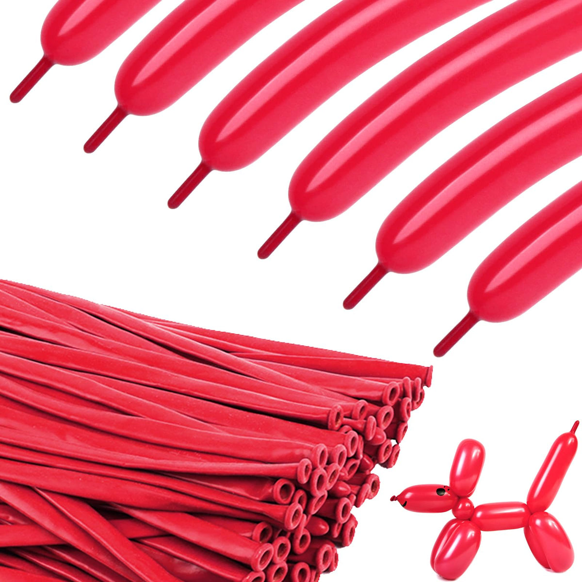 260 Balloons - Clear Long Balloons for Tying Balloon Arch & Balloon Ties