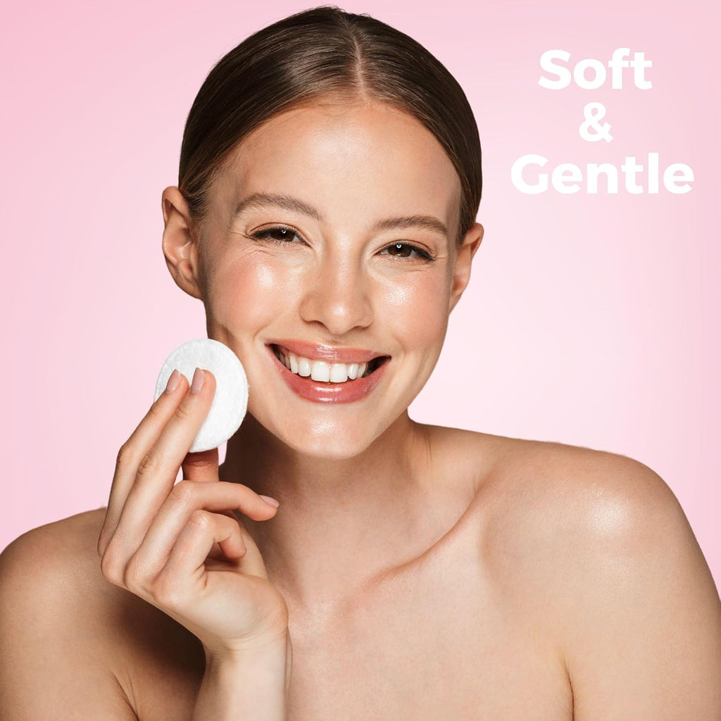 Pretty Cotton | Cotton Wool Cosmetic Pads | Round | 80 Pack