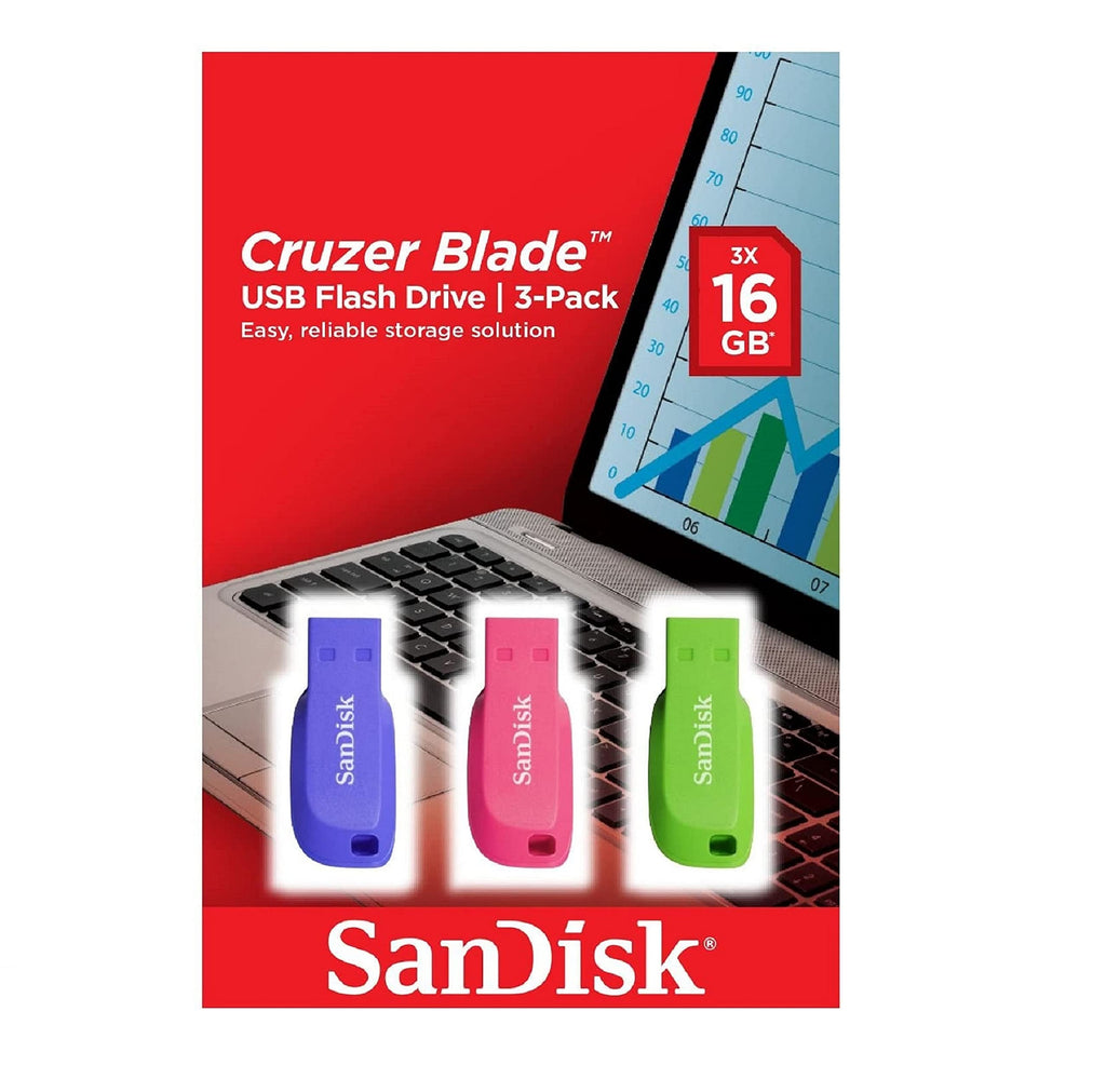 SANDISK Cruzer Blade 64GB, USB-A Flash Drive, Black