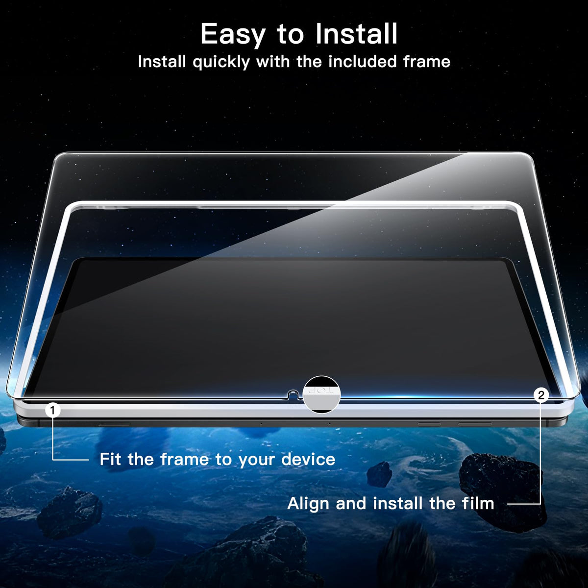 JETech Screen Protector for Samsung Galaxy Tab S8 Ultra 14.6", 2-Pack
