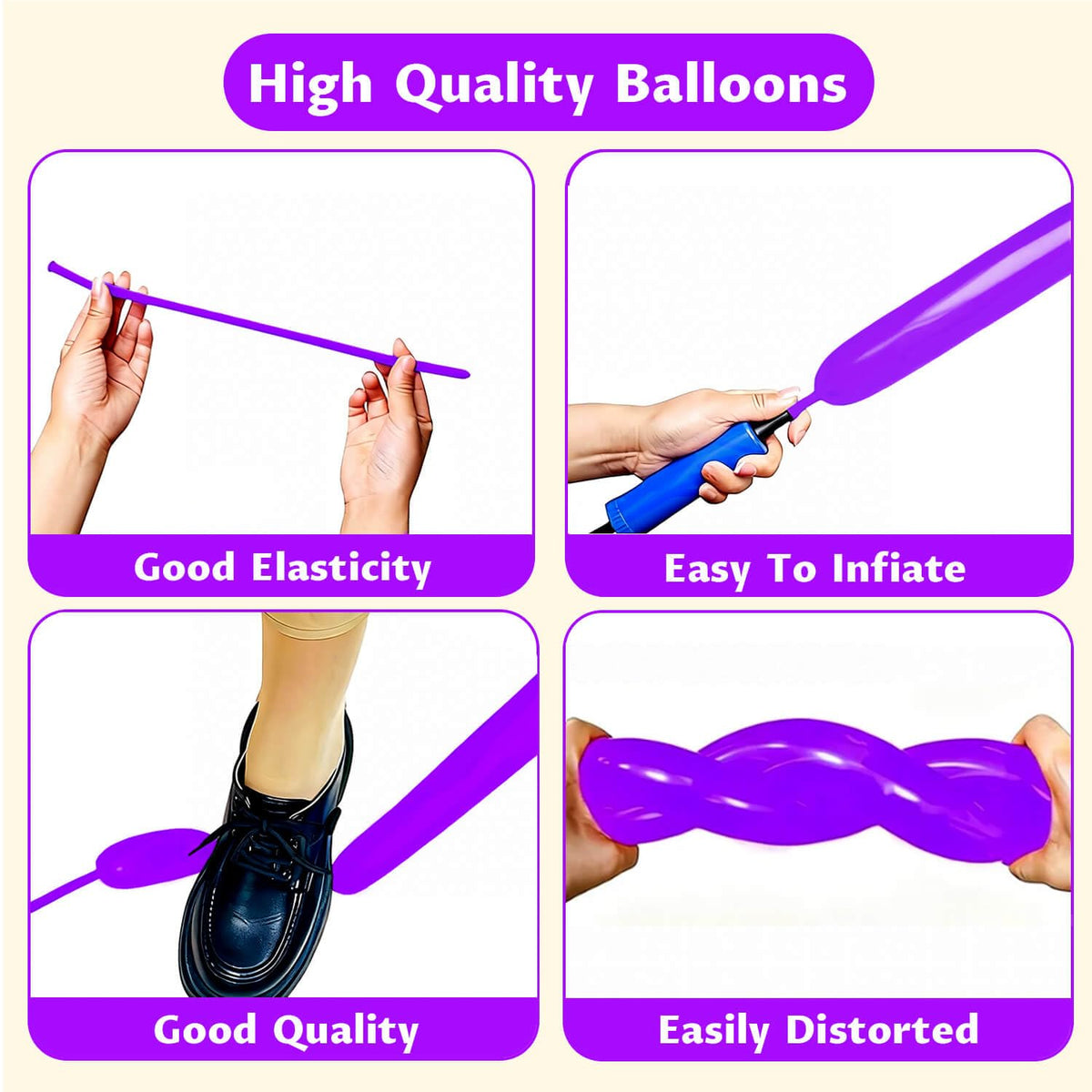 260 Black Long Balloons for Balloon Garland Thickening Skinny Latex Twisting Animals Modeling Christmas Birthday Wedding Party Festival Decorations 100pcs