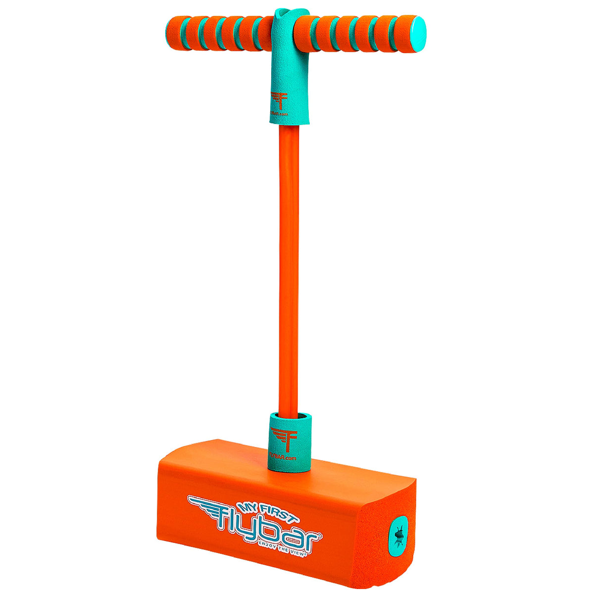 Flybar My First Foam Pogo Jumper for Kids Fun and Safe Pogo Stick, Durable Foam and Bungee Jumper for Ages 3 and up Toddler Toys, Supports up to 250lbs (Blue)