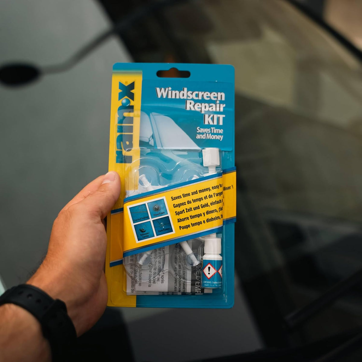 Rain-X Windscreen Cracks/Chips Repair Kit Easy Application - 15min Repair