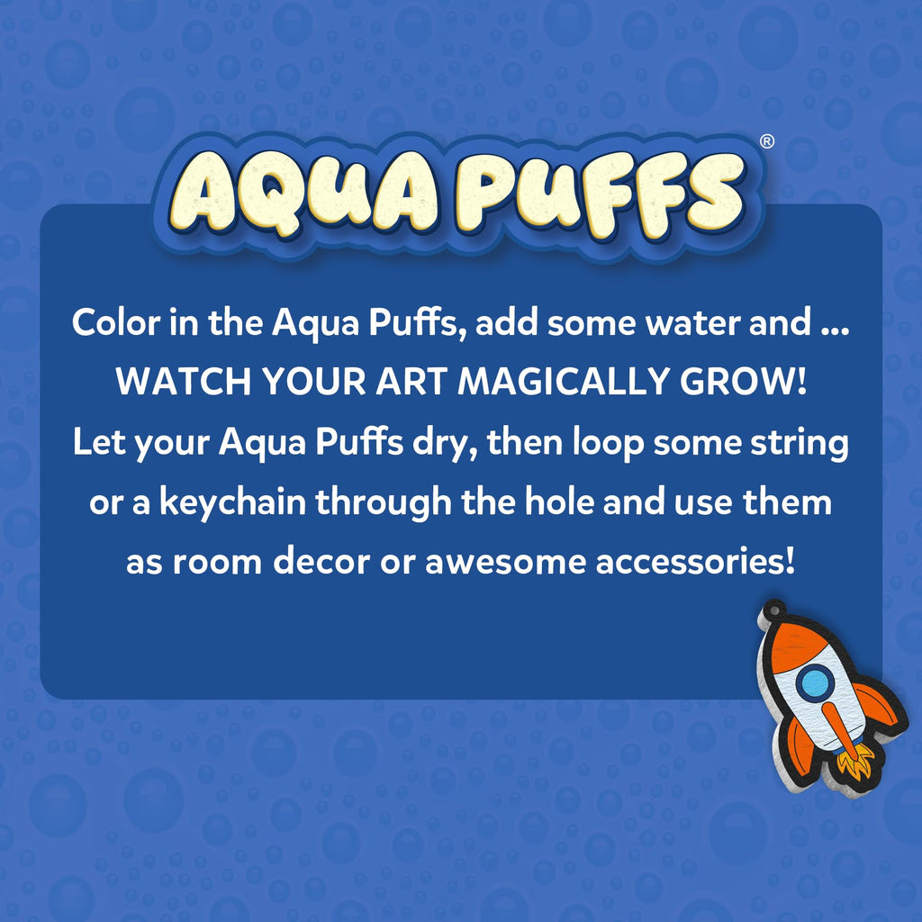 Skillmatics Aqua Puffs Unicorns, Stocking Stuffer for Kids, Paint by Number