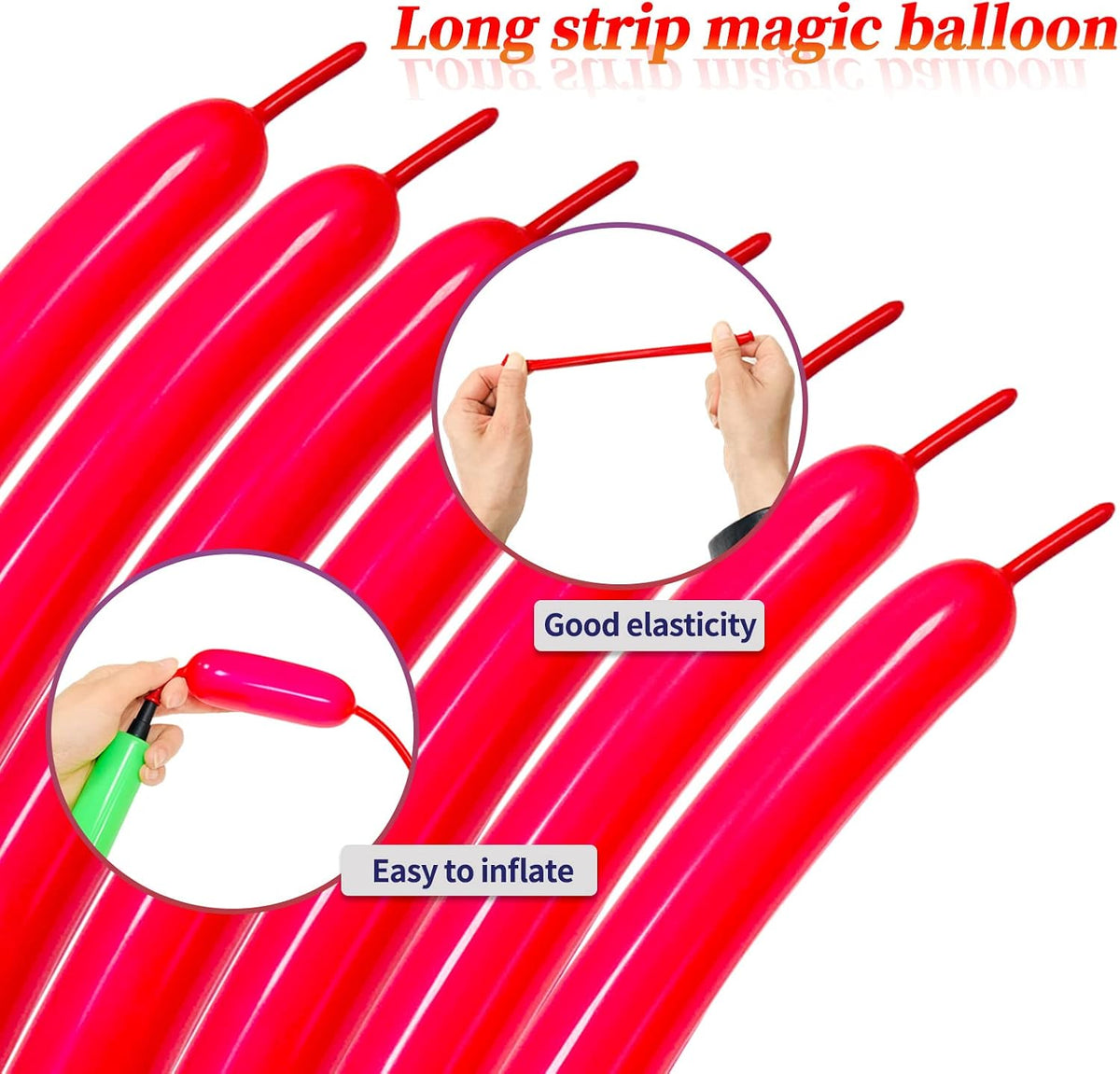 100Pcs clear 260 Balloons Clear Long Skinny Latex Balloon for Animal Ballons, Premium Quality Balloons for Beginners Baloons Making Kid's Carnivals Party Decoartion