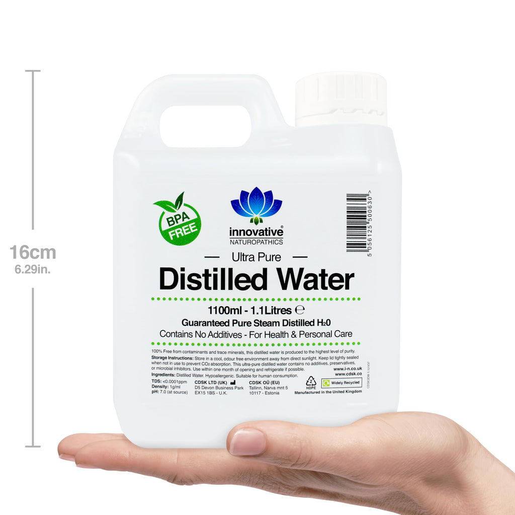 Distilled Water - 100% Pure Steam Distilled H2O - 1100ml (8)