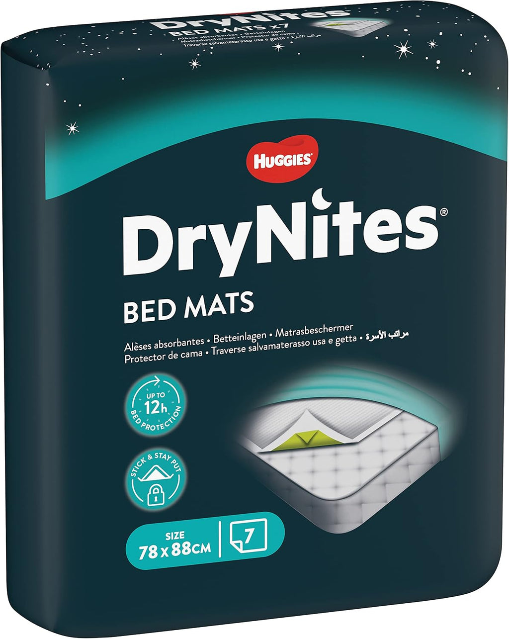 HUGGIES DryNites, Bed Mats - 28 x Mats - Disposable Bed Mats for Children and Teens