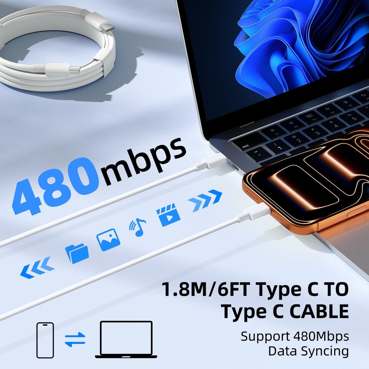 Mac Book Pro charger-140W Type C Super Fast Charger,Compatible with MacBook
