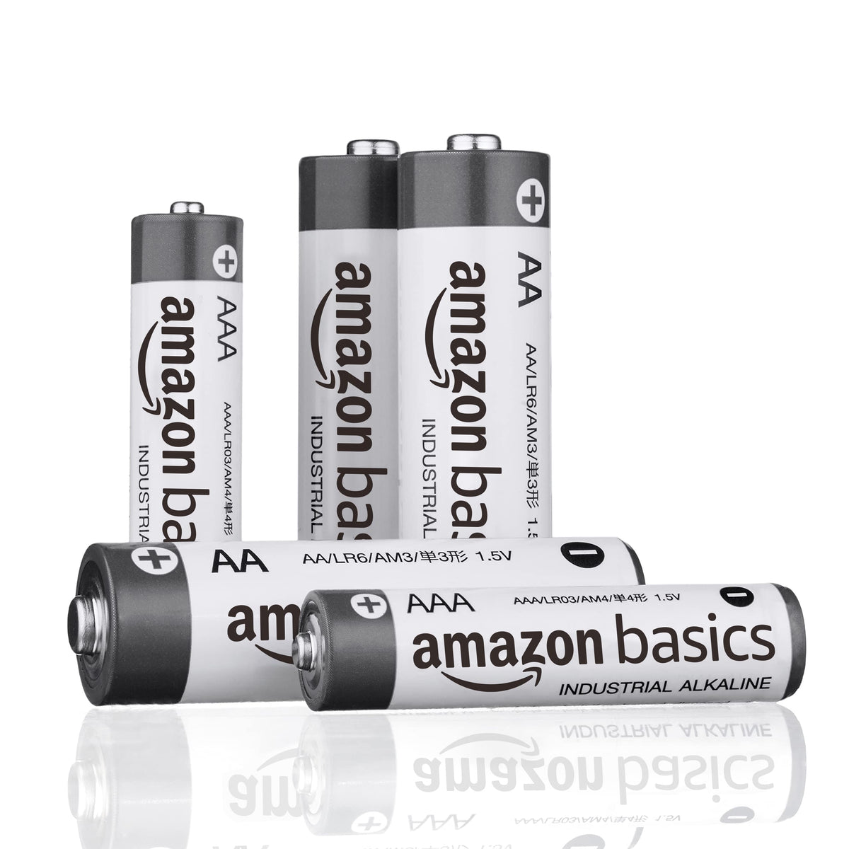 Amazon Basics 200-Pack AAA Alkaline Industrial Batteries, 1.5 Volt, 5-Year Shelf Life