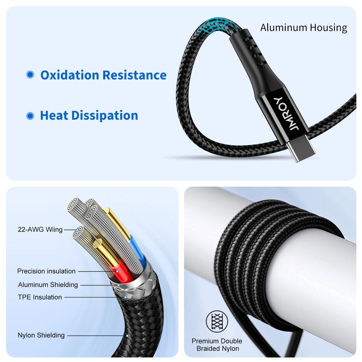 USB C CABLE 3M,Long Samsung Charger Cable Braided Compatible with Samsung Galaxy S20 Plus S21 S22 S23 S10 S9 S8, A20E A50 A51 A70 A71,PS5,Switch,Huawei P40,（Black）