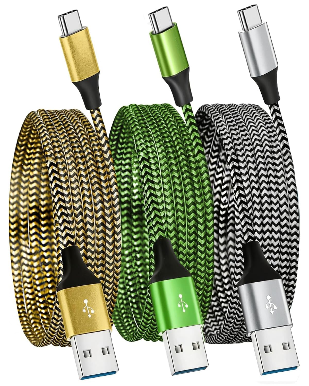 USB C Charger Cable,3Pack 1M/3FT USB to USB C Cable,Type C Fast Charging
