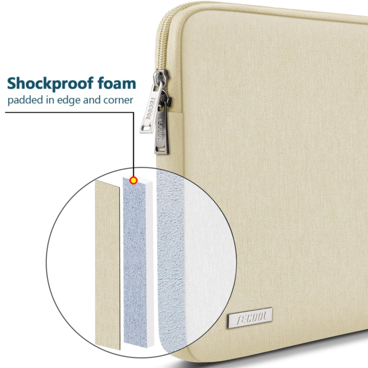 TECOOL 13.3 Inch Laptop Sleeve Protective Laptop Case 13 inch,Teal
