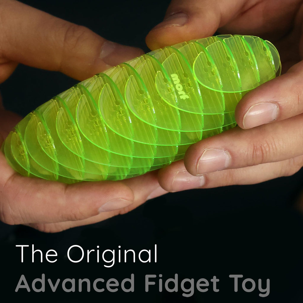 Morf Worm 3D Sensory Fidget Toys for Kids, Teens & Adults, Rainbow, Small