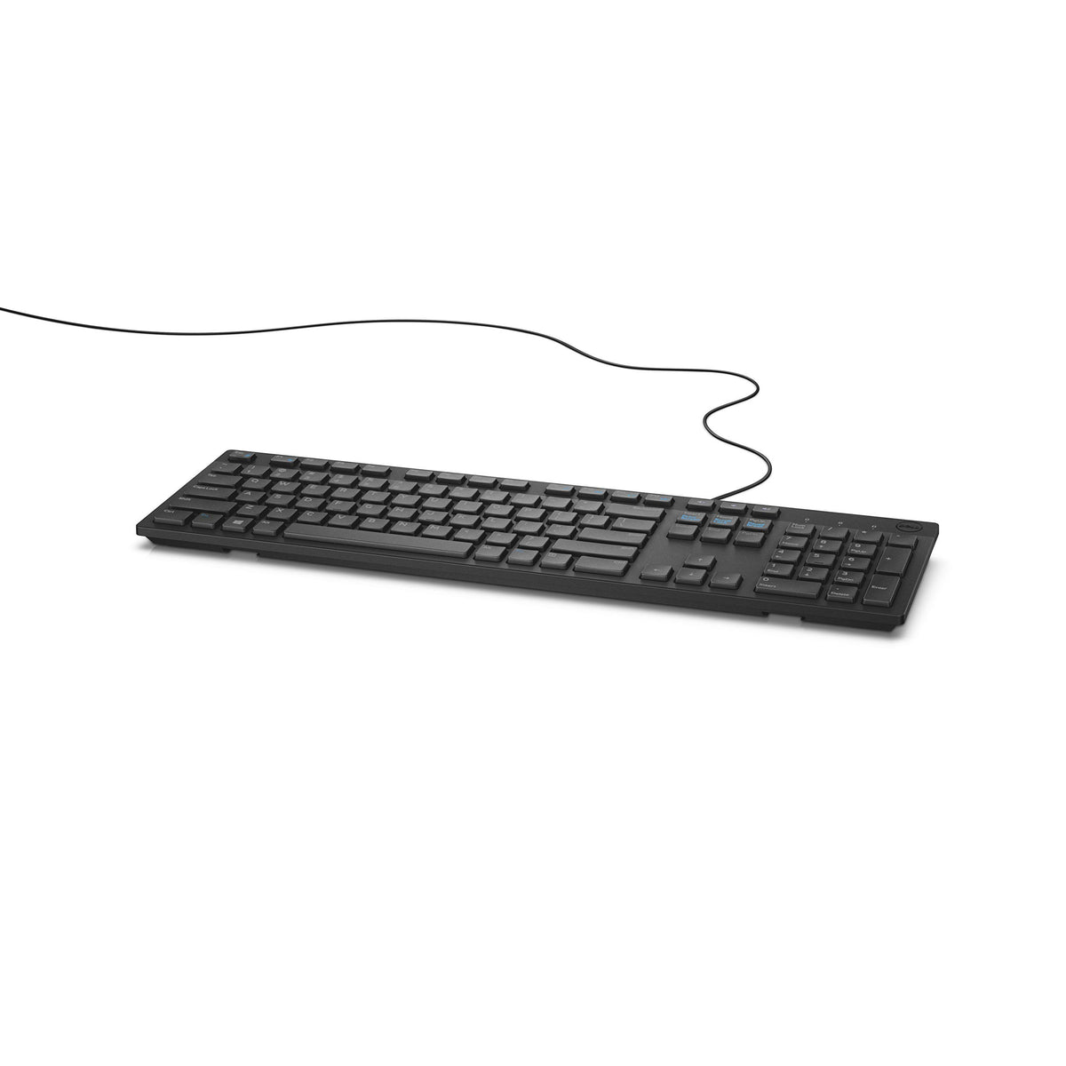 Dell Multimedia Wired Keyboard KB216, Spill Resistant, Quiet Keys, Black