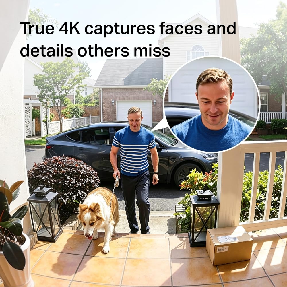 Tapo TD21 2K 3MP Battery Doorbell Camera Wireless, Colour Night, IP65