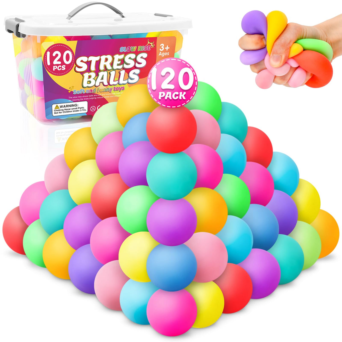 VISCOO 12 Pack Slow Rising Stress Cube, Stress Balls Fidget Squishy Toys