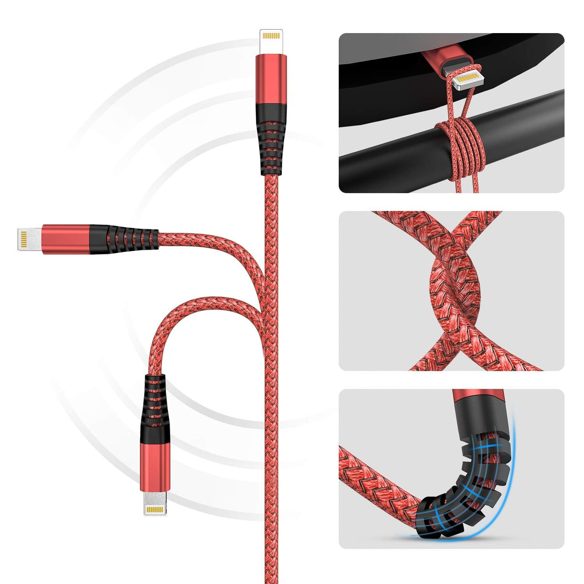 iPhone Charger 3M, 3Pack 10FT Lightning Cable Long iPhone Charger Cable