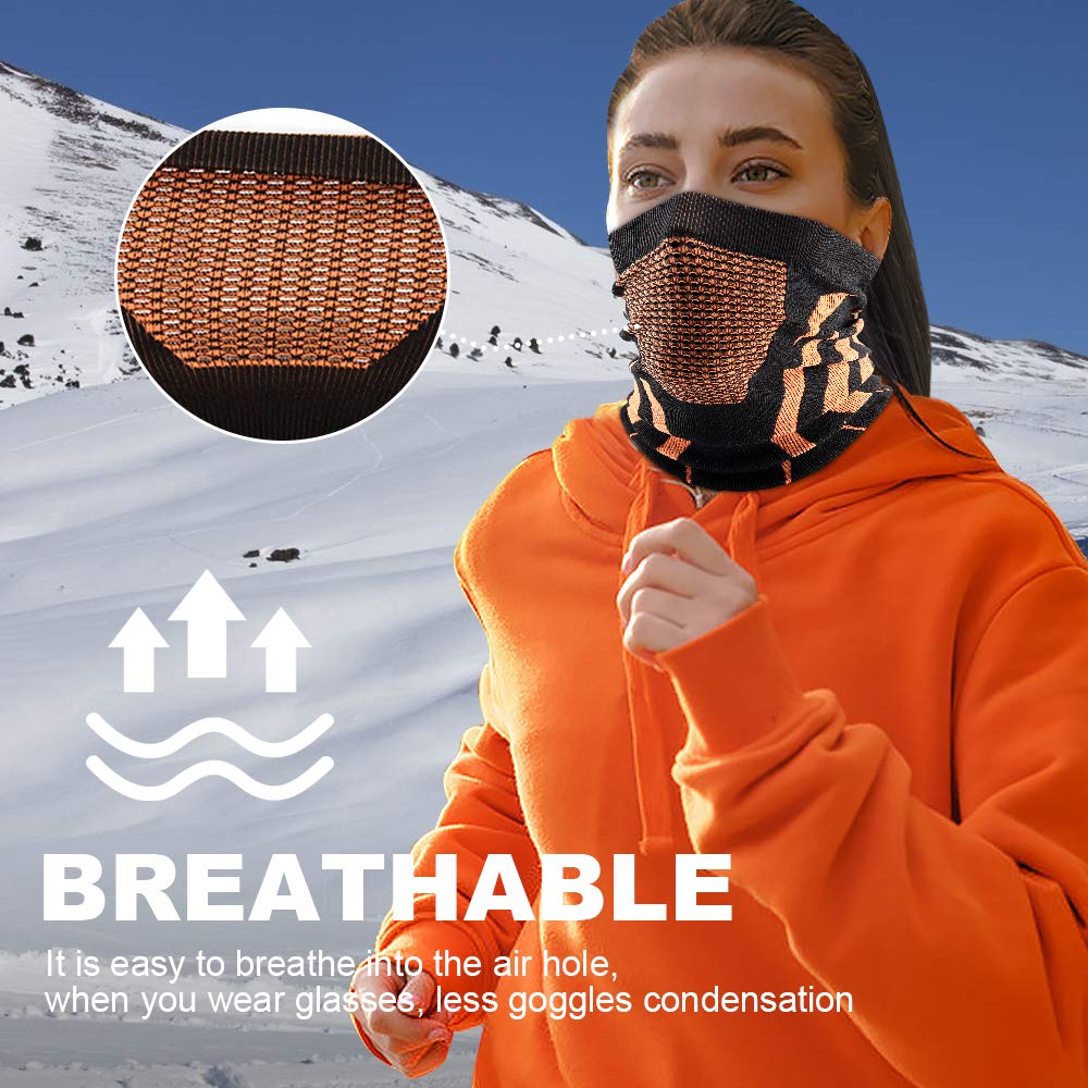 WTACTFUL Winter Neck Warmer Gaiter Windproof Face Mask Balaclava Bandana for Ski Snowboard