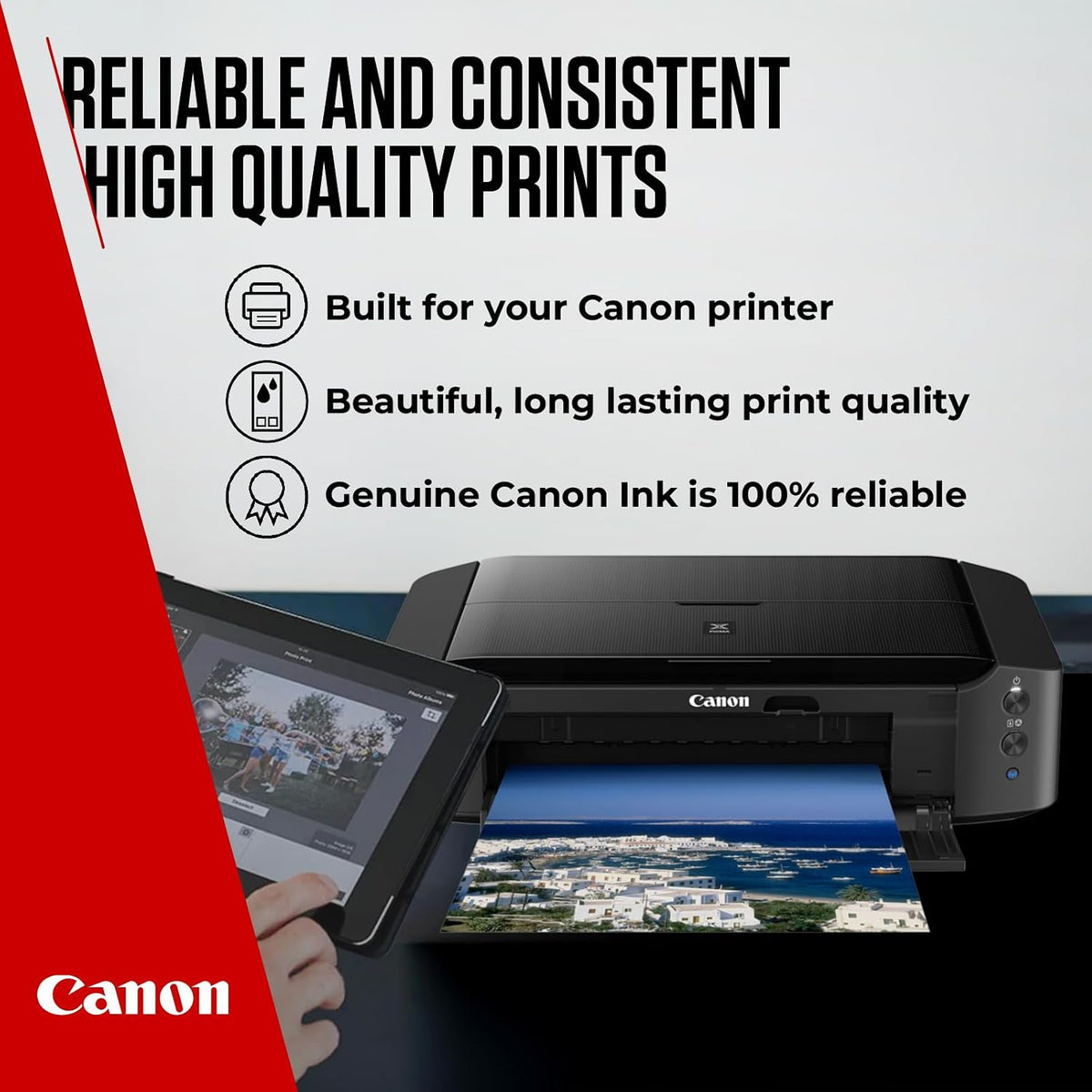 Canon PG-540 + CL-541 FINE Genuine Ink Cartridges + Photo Paper