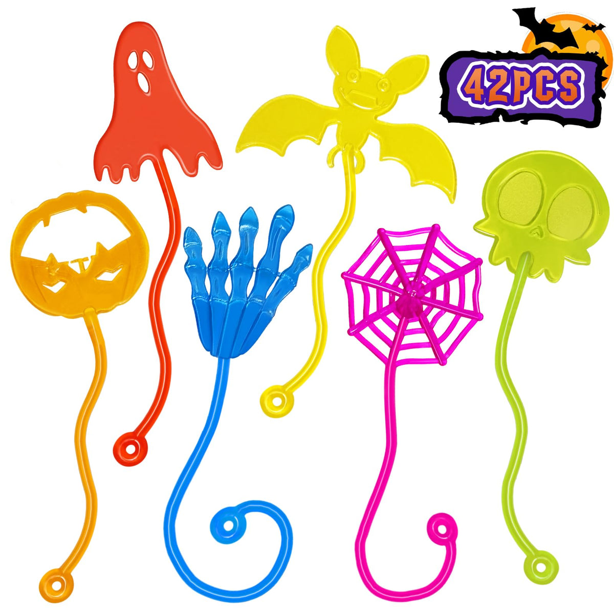 Valentines Sticky Hands Bulk 48 PCS Heart Valentines Party Favors for Kids